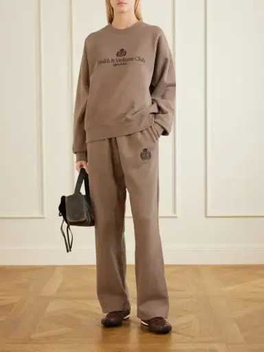 Sporty & Rich Logo-embroidered Cotton-jersey Sweatshirt | Thumbnail 2