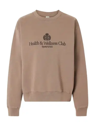 Sporty & Rich Logo-embroidered Cotton-jersey Sweatshirt | Thumbnail 1
