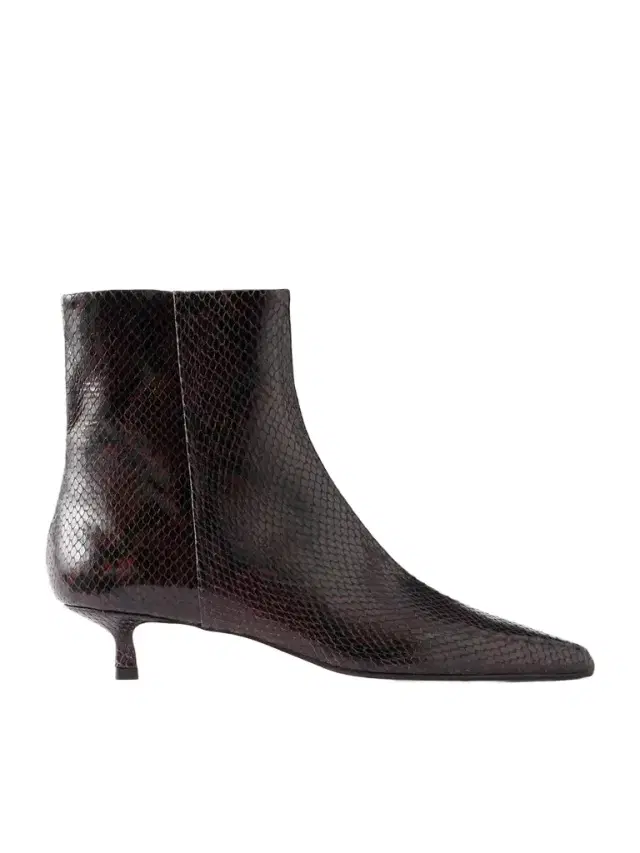 aeyde Sofie 35 Snake-effect Leather Ankle Boots