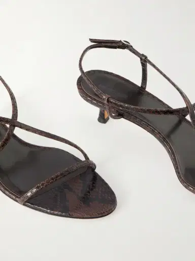 Le Monde Béryl Rio 35 Snake-effect Leather Sandals | Thumbnail 5