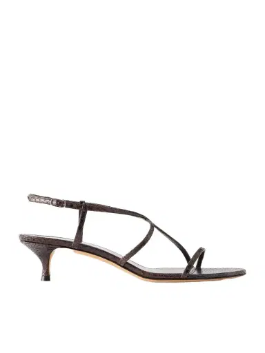 Le Monde Béryl Rio 35 Snake-effect Leather Sandals | Thumbnail 1