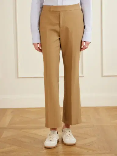 Maria McManus Cotton-blend Straight-leg High-waist Pants | Thumbnail 3 Maria McManus Cotton-blend Straight-leg High-waist Pants | Thumbnail 3