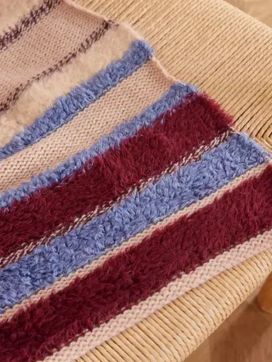 The Elder Statesman Textured Cashmere Throw | Thumbnail 3 The Elder Statesman Textured Cashmere Throw | Thumbnail 3