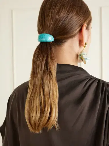 Jennifer Behr Winona Resin-embellished Hair Tie | Thumbnail 2