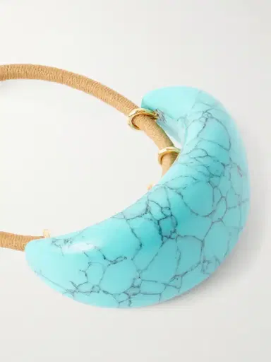Jennifer Behr Winona Resin-embellished Hair Tie | Thumbnail 3