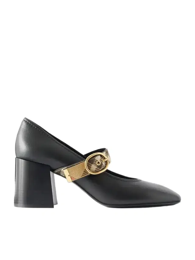 Burberry 65 Checked Leather Mary Jane Pumps