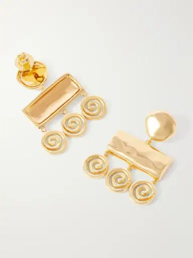 Déhanche Koru Gold-toned Earrings | Thumbnail 3 Déhanche Koru Gold-toned Earrings | Thumbnail 3