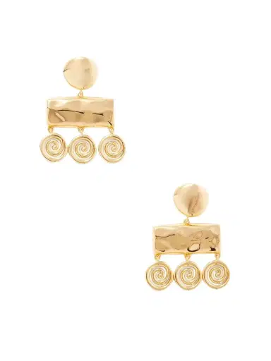 Déhanche Koru Gold-toned Earrings | Thumbnail 1 Déhanche Koru Gold-toned Earrings | Thumbnail 1