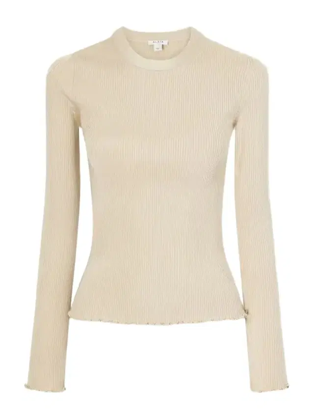 Alaïa Ribbed Silk-blend Top