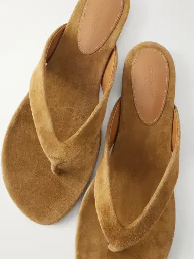 Le Monde Béryl Suede Flip Flops | Thumbnail 5 Le Monde Béryl Suede Flip Flops | Thumbnail 5