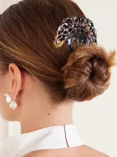 Jennifer Behr Marbella Acetate Hairclip | Thumbnail 2