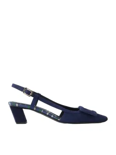 Roger Vivier Belle Vivier 45 Buckled Suede Ballet Flats | Thumbnail 1 Roger Vivier Belle Vivier 45 Buckled Suede Ballet Flats | Thumbnail 1