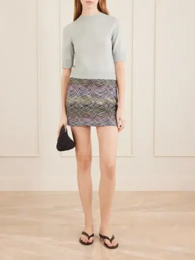 Missoni Striped Metallic Crochet-knit Mini Skirt | Thumbnail 2 Missoni Striped Metallic Crochet-knit Mini Skirt | Thumbnail 2