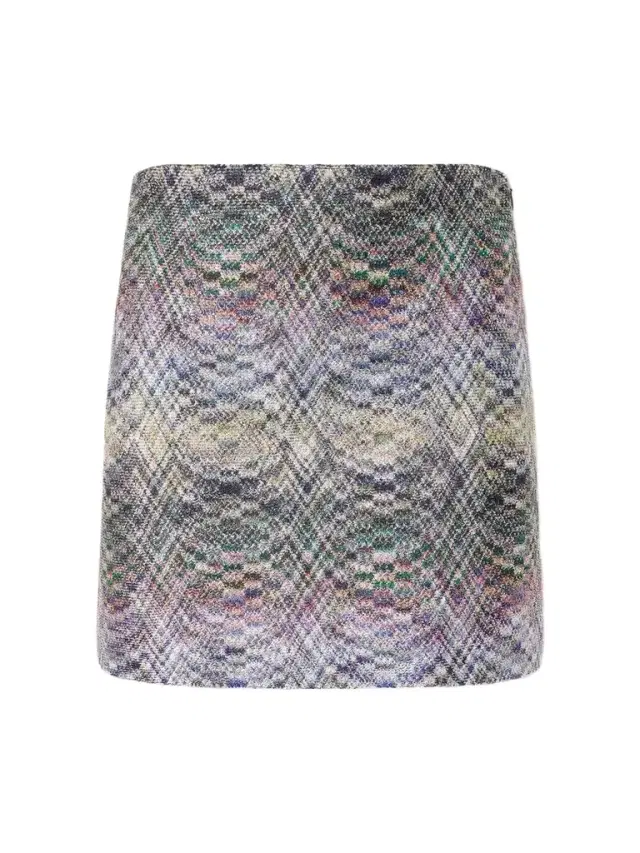 Missoni Striped Metallic Crochet-knit Mini Skirt