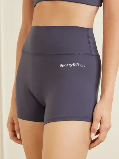 Sporty & Rich Logo-print Stretch-jersey High-rise Tennis Shorts | Thumbnail 4 Sporty & Rich Logo-print Stretch-jersey High-rise Tennis Shorts | Thumbnail 4