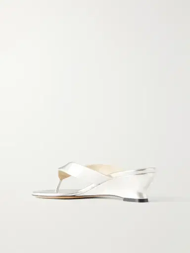 Le Monde Béryl Metallic Leather Wedge Sandals | Thumbnail 3 Le Monde Béryl Metallic Leather Wedge Sandals | Thumbnail 3