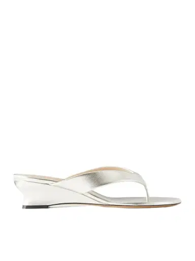 Le Monde Béryl Metallic Leather Wedge Sandals | Thumbnail 1 Le Monde Béryl Metallic Leather Wedge Sandals | Thumbnail 1