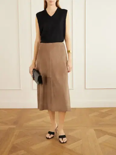 ARMA Melita Suede Midi Skirt | Thumbnail 2 ARMA Melita Suede Midi Skirt | Thumbnail 2