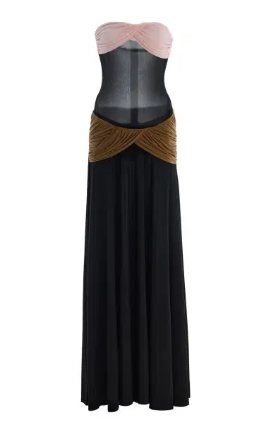 Burc Akyol Ruched Jersey Midi Dress | Thumbnail 5 Burc Akyol Ruched Jersey Midi Dress | Thumbnail 5