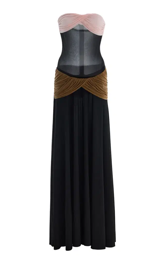 Ruched Jersey Midi Dress