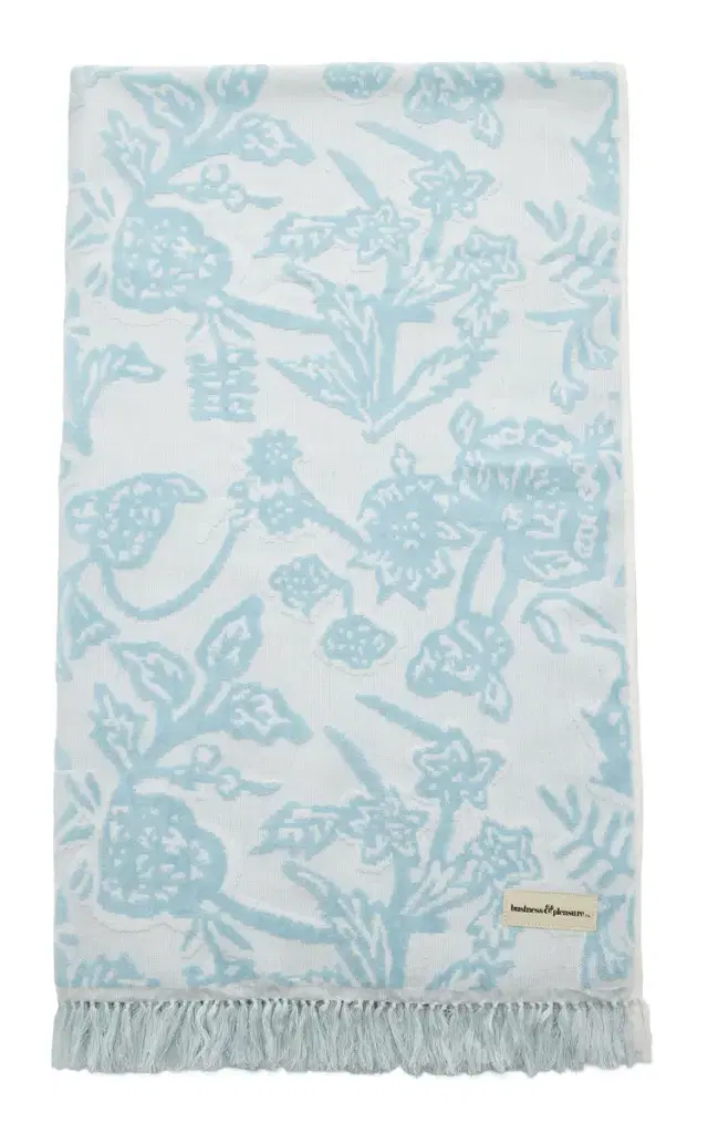 Business & Pleasure Jacquard Beach Towel - Light Blue