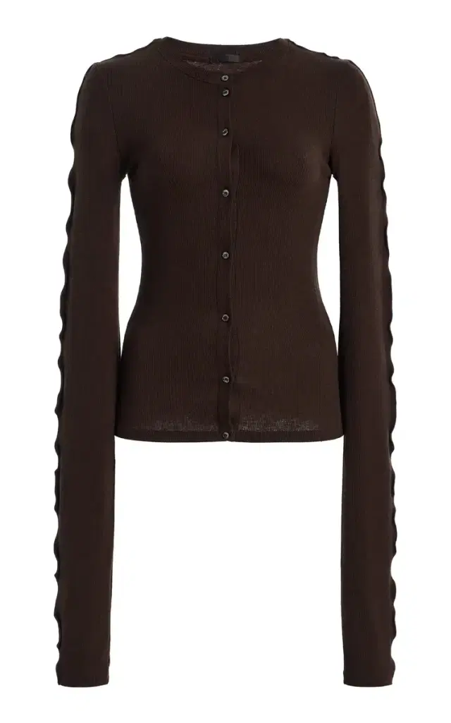 BIRROT Line Poplin Cardigan