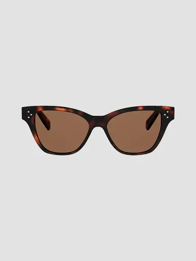 CELINE Women's 3 Dots HD 52MM Cat-Eye Sunglasses - Dark Havana Brown | Thumbnail 2