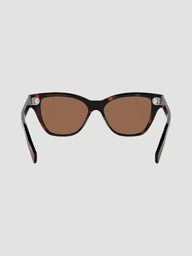 CELINE Women's 3 Dots HD 52MM Cat-Eye Sunglasses - Dark Havana Brown | Thumbnail 5