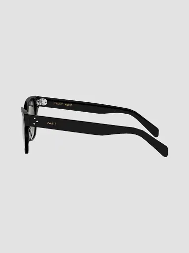 CELINE Women's 3 Dots HD 52MM Cat-Eye Sunglasses - Shiny Black Gradient Smoke | Thumbnail 3