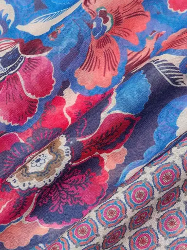 Johnny Was Women's Shiro Printed Cotton-Silk Shirt - Acanthus | Thumbnail 7