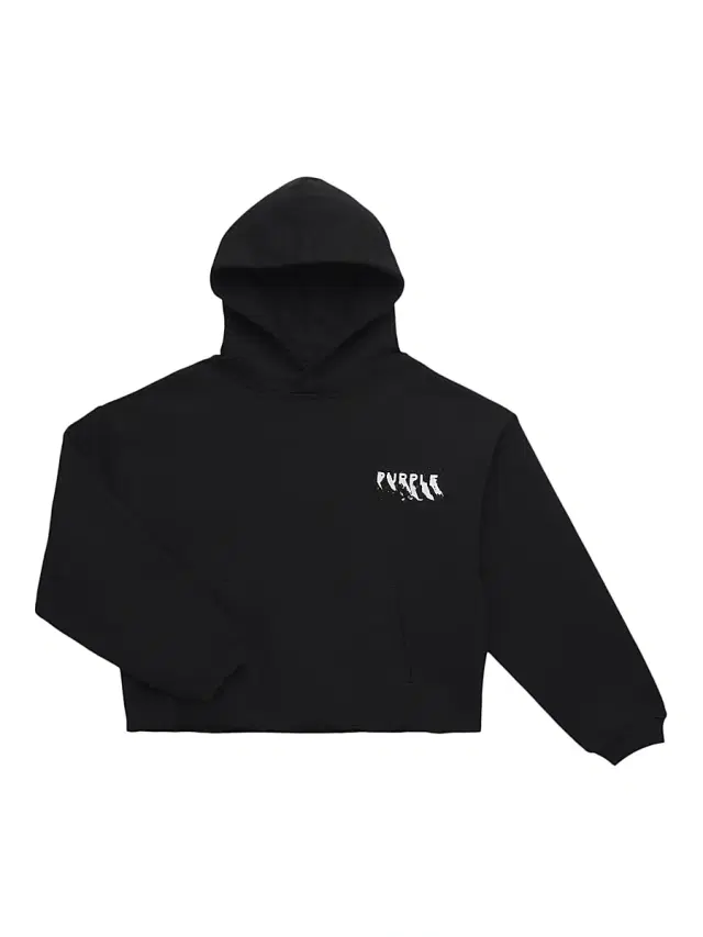 Little Boy's & Boy's Fleece Raw-Edge Hoodie - Black - Size 12 Little Boy's & Boy's Fleece Raw-Edge Hoodie - Black - Size 12