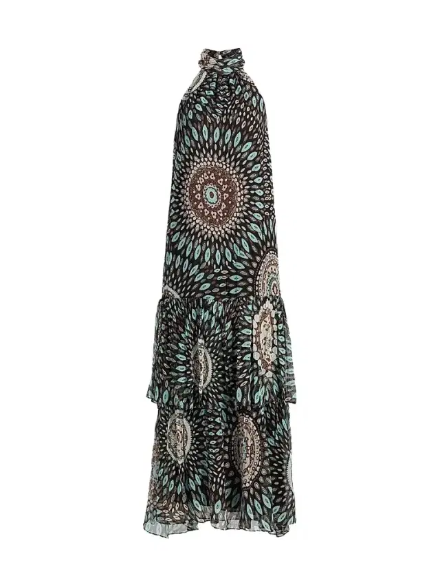 Ramy Brook Women's River Mandala Silk Tiered Maxi Dress - Multi Medallion