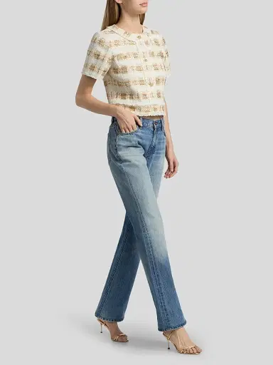 Ramy Brook Women's Wesley Tweed Short-Sleeve Jacket | Thumbnail 2
