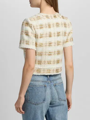 Ramy Brook Women's Wesley Tweed Short-Sleeve Jacket | Thumbnail 5