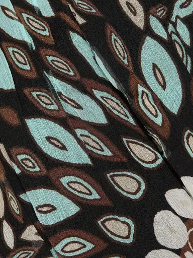 Ramy Brook Women's Morgan Printed Silk A-Line Mini Dress - Multi Medallion - Size Large | Thumbnail 7