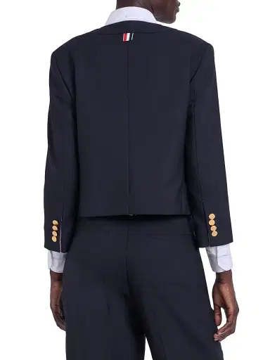 Thom Browne Women's V-Neck Wool Cardigan Jacket | Thumbnail 5 Thom Browne Women's V-Neck Wool Cardigan Jacket | Thumbnail 5