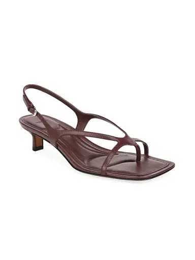 Vince Women's 40MM Posie Leather Slingback Sandals - Mulberry - Size 9 | Thumbnail 2 Vince Women's 40MM Posie Leather Slingback Sandals - Mulberry - Size 9 | Thumbnail 2