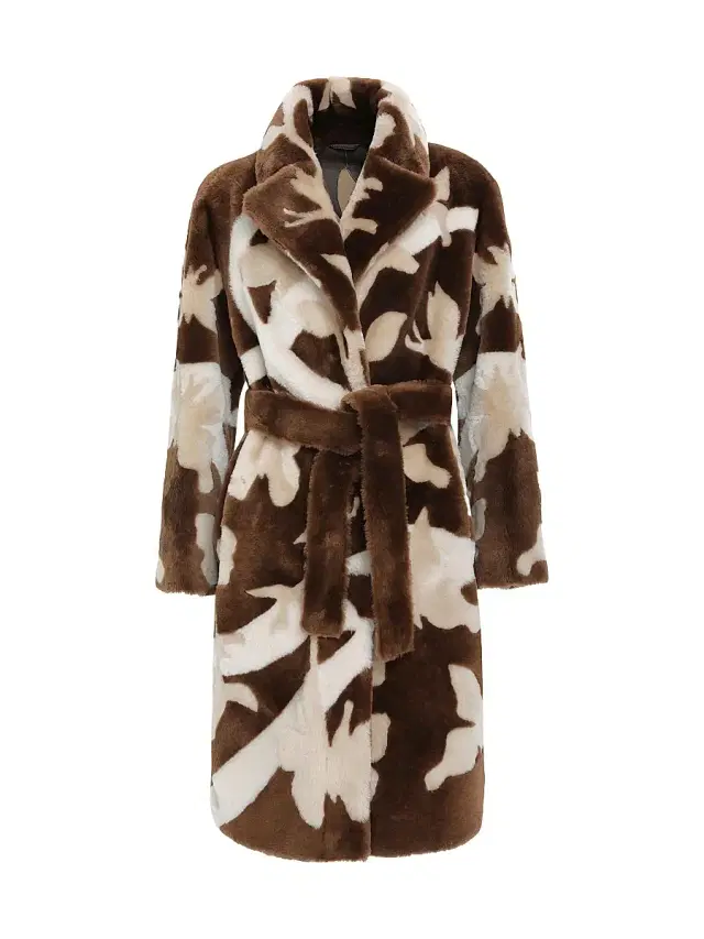 Gorski Women's Reversible Merino Shearling Lamb Short Coat - Chestnut Palomino