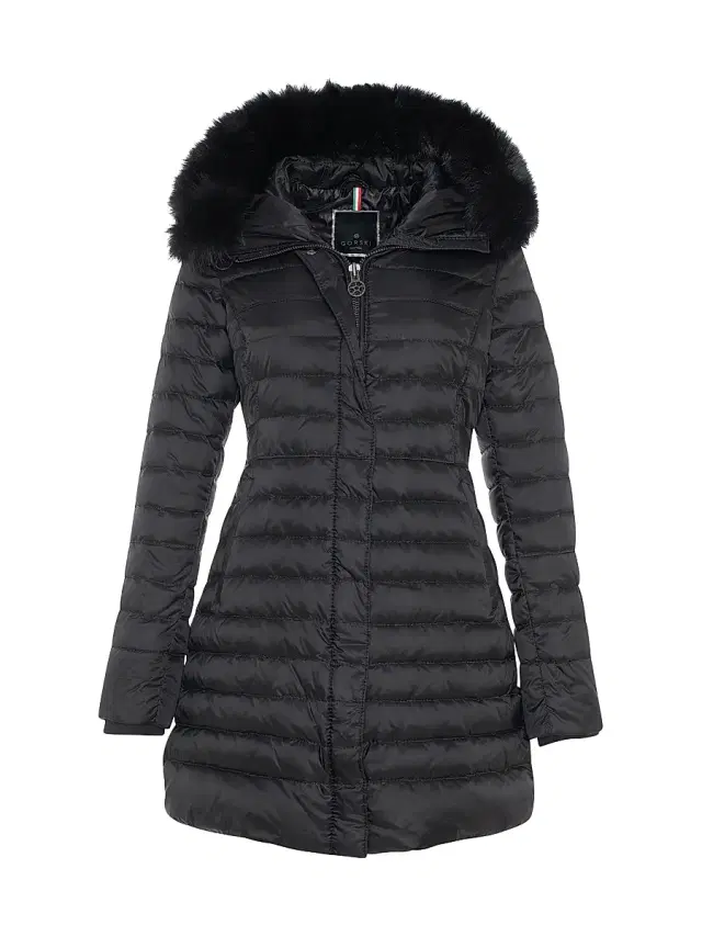 Gorski Women's Apres-Ski Jacket with Detachable Toscana Lamb Hood Trim - Black
