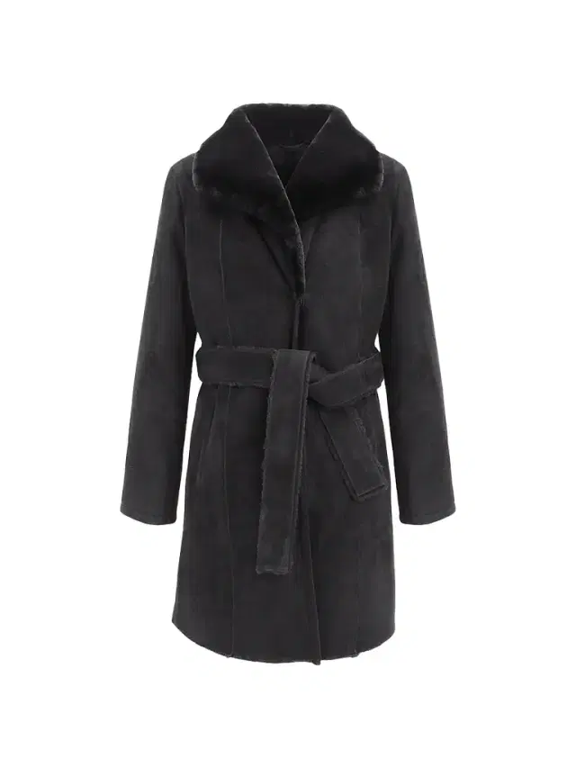 Gorski Women's Merino Shearling Lamb Stroller Coat - Black