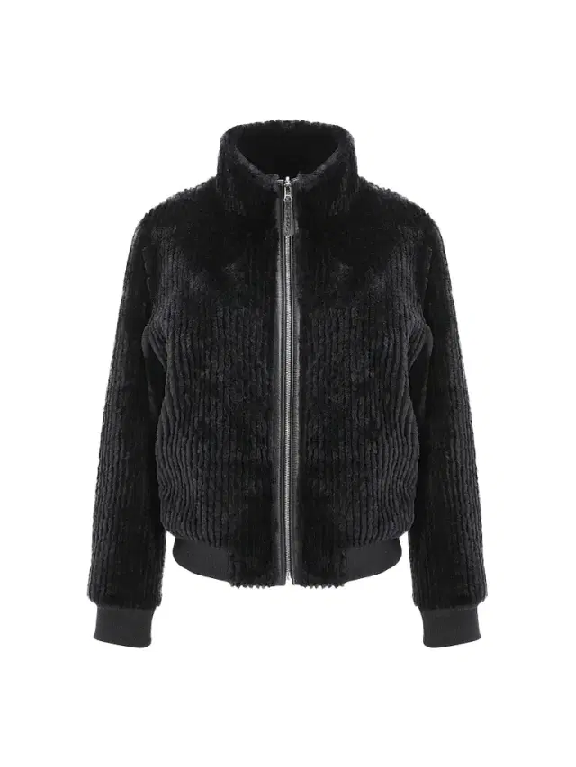 Gorski Women's Reversible Select Grooved Shearling Lamb Insignia Coat - Navy - Size Large