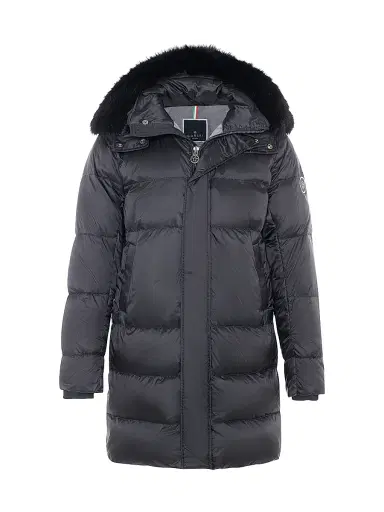 Gorski Men's Apres-Ski Parka with Detachable Toscana Lamb Hood Trim - Black Black - Size XL | Thumbnail 1 Gorski Men's Apres-Ski Parka with Detachable Toscana Lamb Hood Trim - Black Black - Size XL | Thumbnail 1