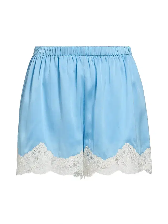 Cami NYC Women's Anora Lace-Trim Silk Shorts - Blue Grotto
