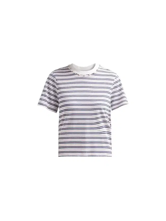 Cami NYC Women's Mattea Striped Imitation-Pearl-Embellished Cotton T-Shirt - Sailor Stripe