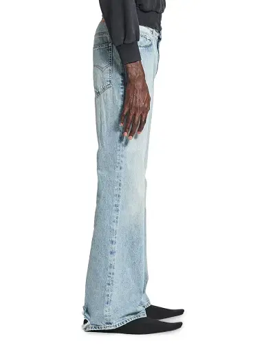 Balenciaga Women's Flared Pants - Light Blue | Thumbnail 4