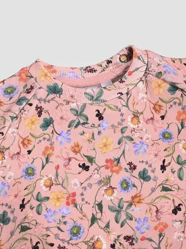 Molo Baby Girl's & Little Girl's Disc Floral Cotton Sweatshirt - Delicate Mini | Thumbnail 3