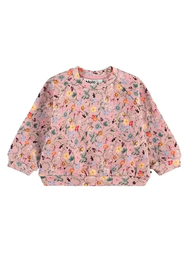 Molo Baby Girl's & Little Girl's Disc Floral Cotton Sweatshirt - Delicate Mini