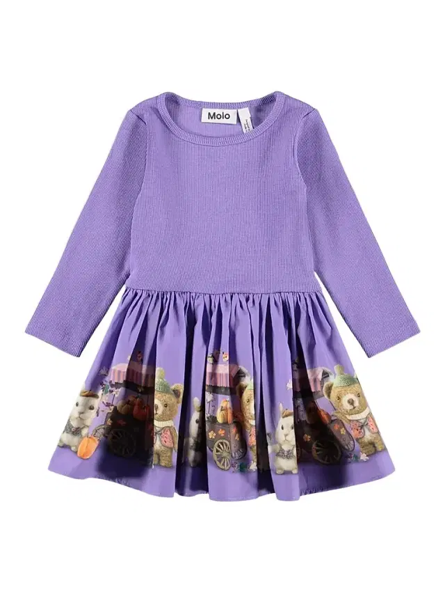 Molo Baby Girl's & Little Girl's Candi Cotton Long-Sleeve Dress - Flower Market