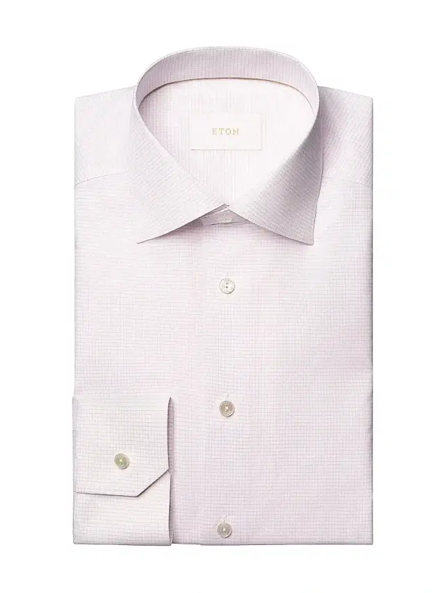 Eton Men's Contemporary-Fit Elevated Micro Check Cotton Shirt - Pink
