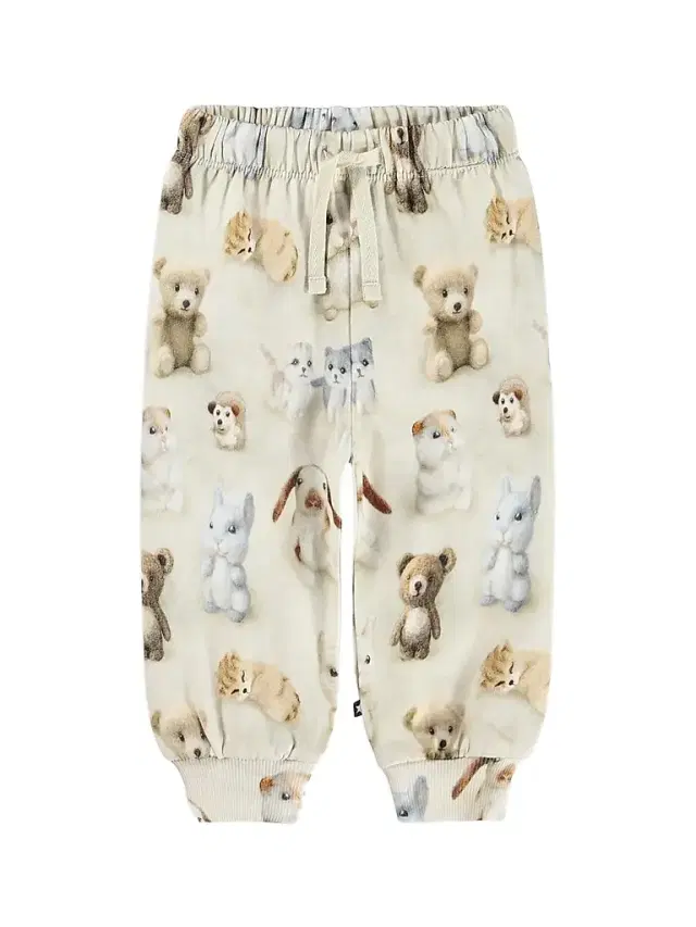 Molo Baby Boy's & Little Boy's Simeon Animal-Print Cotton Sweatpants - Felted Friends